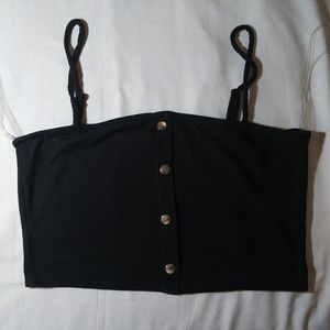 Black crop top